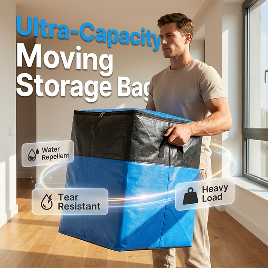 üî•Collapsible Storage & Moving Bag ‚Äì Heavy‚Äëduty PE, water‚Äëresistant
