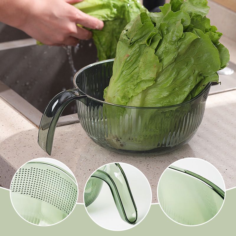 üçö  Multipurpose Rice Washing Bowl Strainer with Handle