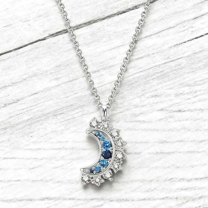 üì¢üì¢40% OFF !! ‚è∞Sun and Moon Pendant Necklace with Rhinestones