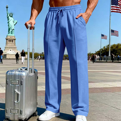 üí•Men's Elastic Waist Drawstring Straight Leg Pants