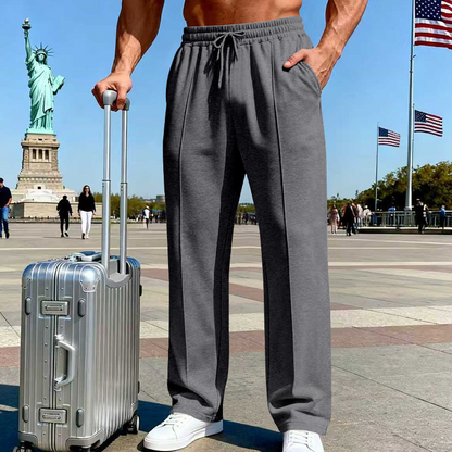 üí•Men's Elastic Waist Drawstring Straight Leg Pants