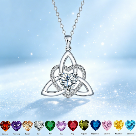 Celtic Knot Heart Pendant Necklaceüíéüìø
