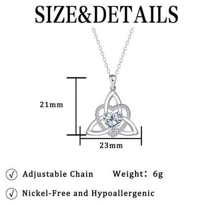 Celtic Knot Heart Pendant Necklaceüíéüìø