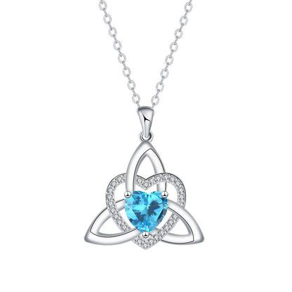 Celtic Knot Heart Pendant Necklaceüíéüìø