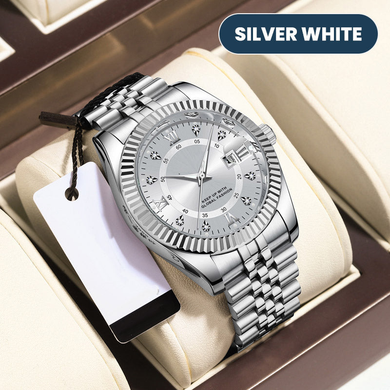 ‚ú® Men's Business Wrist Watch ‚Äì Quartz, Stainless Steel, 8 Colors ü§µ