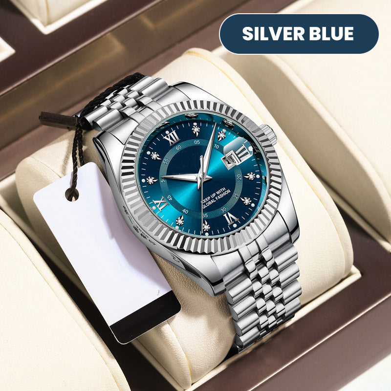 ‚ú® Men's Business Wrist Watch ‚Äì Quartz, Stainless Steel, 8 Colors ü§µ