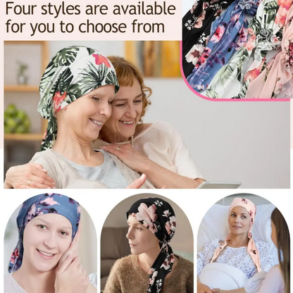 ‚ú® Women's Floral Print Pre-Tied Head Scarf Turban ‚Äì Soft, Elastic, Versatile üå∏
