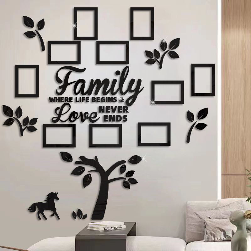 3D Family Tree Photo Frame Wall Stickerüè°üñºÔ∏è