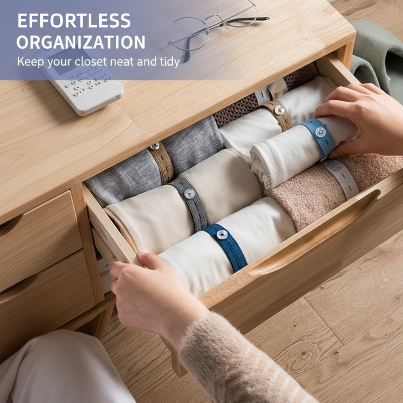 Adjustable Elastic Clothing Organization Bands ‚ú®