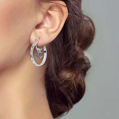 Celestial Double Layer Hoop Earrings ‚ú®