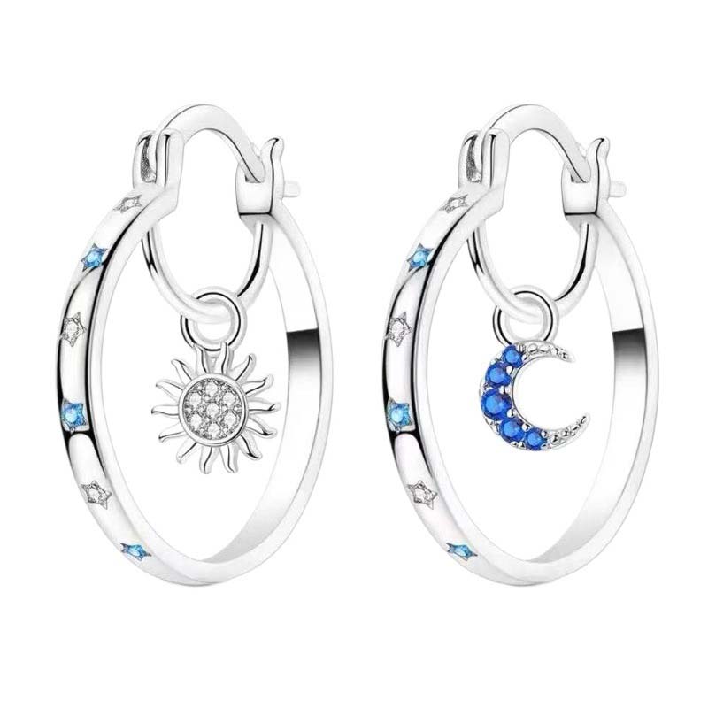 Celestial Double Layer Hoop Earrings ‚ú®