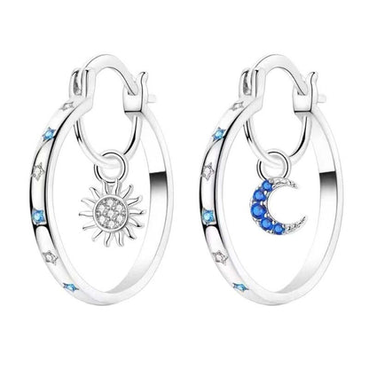 Celestial Double Layer Hoop Earrings ‚ú®