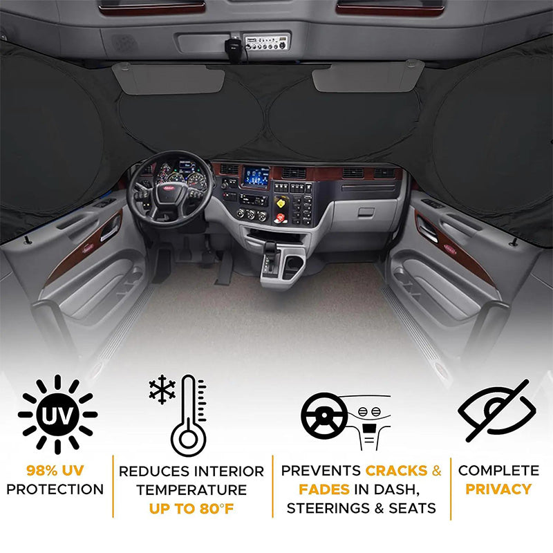 Truck Windshield Sunshade with UV Protection ‚Äì Heavy-duty & heat-reflectiveüõ°Ô∏è