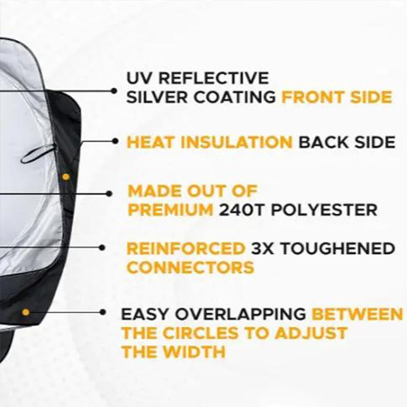 Truck Windshield Sunshade with UV Protection ‚Äì Heavy-duty & heat-reflectiveüõ°Ô∏è