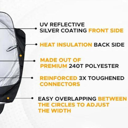 Truck Windshield Sunshade with UV Protection ‚Äì Heavy-duty & heat-reflectiveüõ°Ô∏è