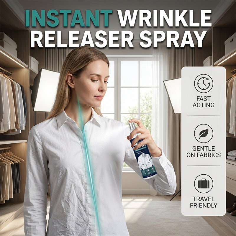üëî‚ú® Instant wrinkle release ‚Äì no iron, travel-ready, static-free & fresh.