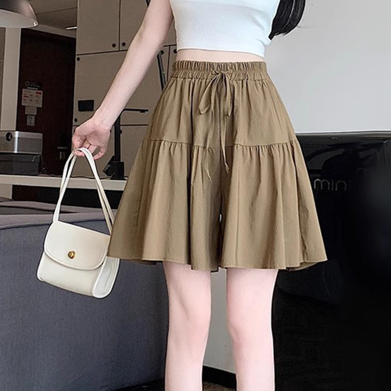 High Waist Ruffle Skirt Pants for Women ‚Äì Wide Leg Culottes, Flowy & Comfyüíï