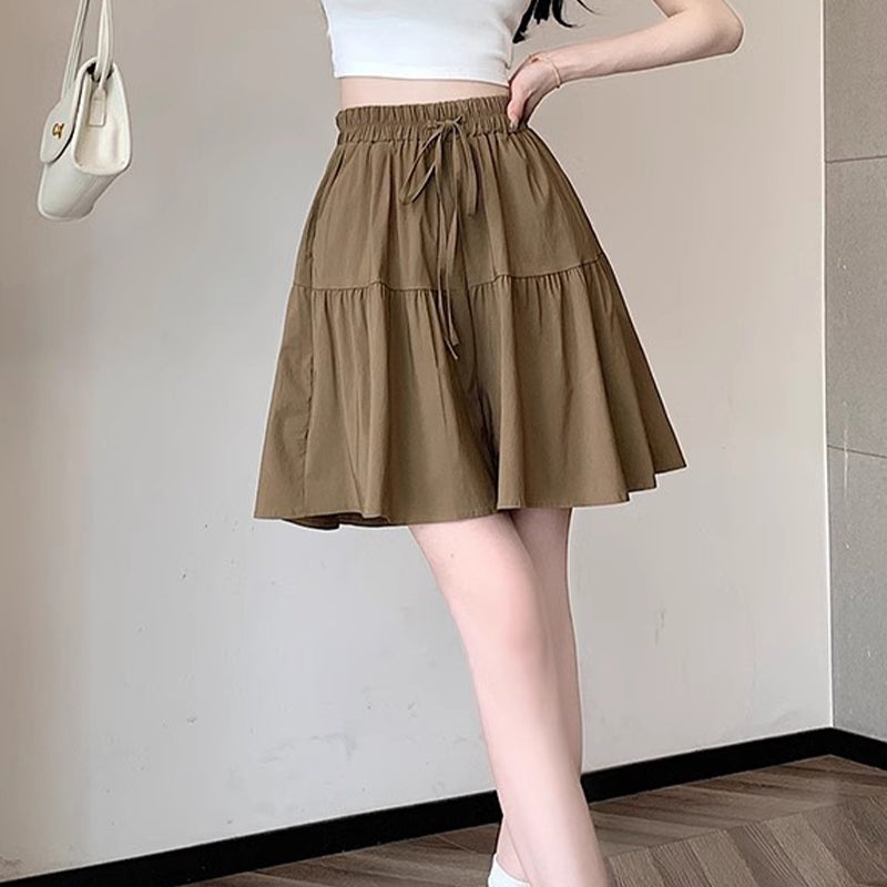 High Waist Ruffle Skirt Pants for Women ‚Äì Wide Leg Culottes, Flowy & Comfyüíï