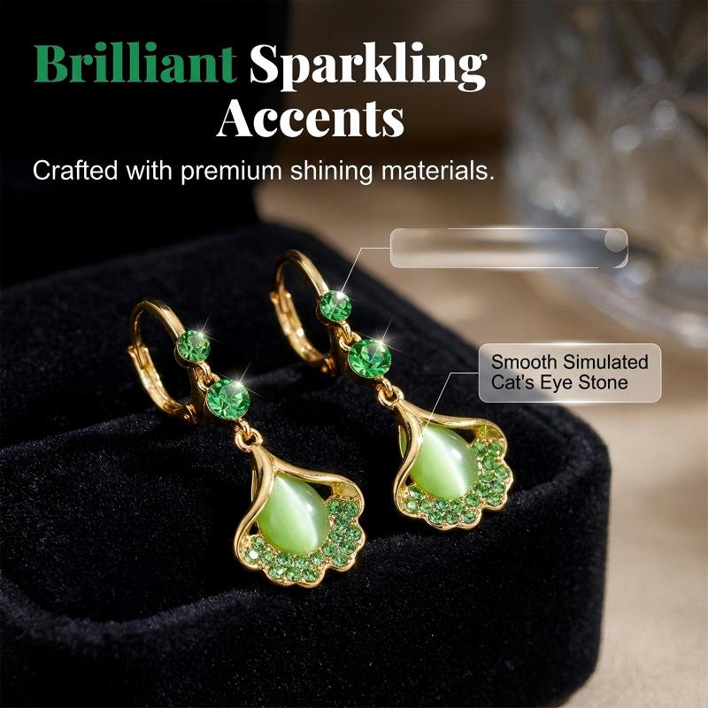 Elegant Ginkgo Leaf Tassel Earrings üíö