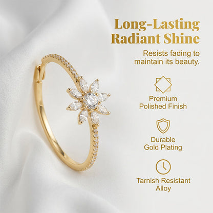 ‚ùÑÔ∏èElegant Snowflake Zircon Hoop Earrings ‚ú®