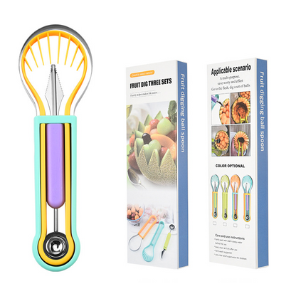 Multi-Functional Fruit Melon Baller Scoop Set üçà
