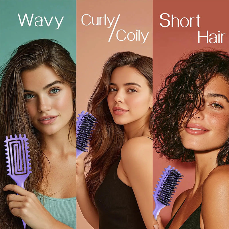 Ventilated Detangling Brush for Curly Hair üíá‚Äç‚ôÄÔ∏èüíï