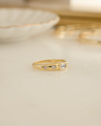Baguette Starburst Ring