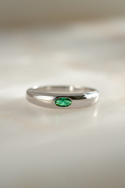 Emerald Dome Ring