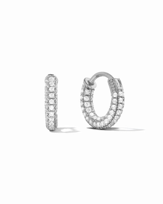 14mm Pavé Hoop Earrings