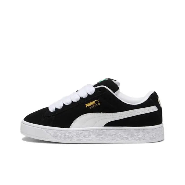Puma Suede XL sneakers, black suede with white Puma stripe and white sole