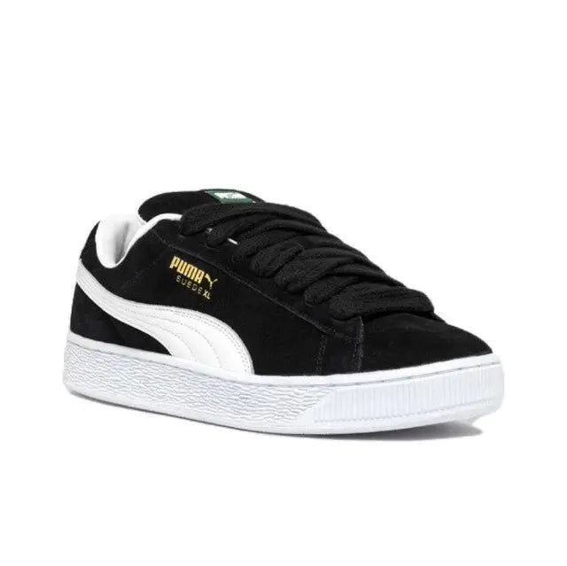Puma Suede XL sneakers, black suede with white Puma logo and side stripe