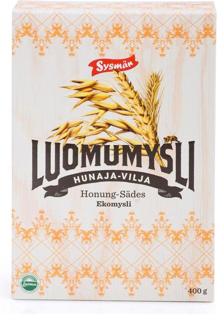 Sysmä Honey-Grain Organic Muesli 400 g - Soposopo