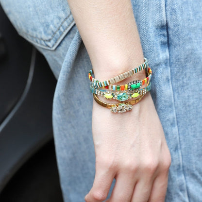 Gleam Pave Tila Bracelet