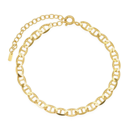 Gold Vermeil Mariner Chain Bracelet