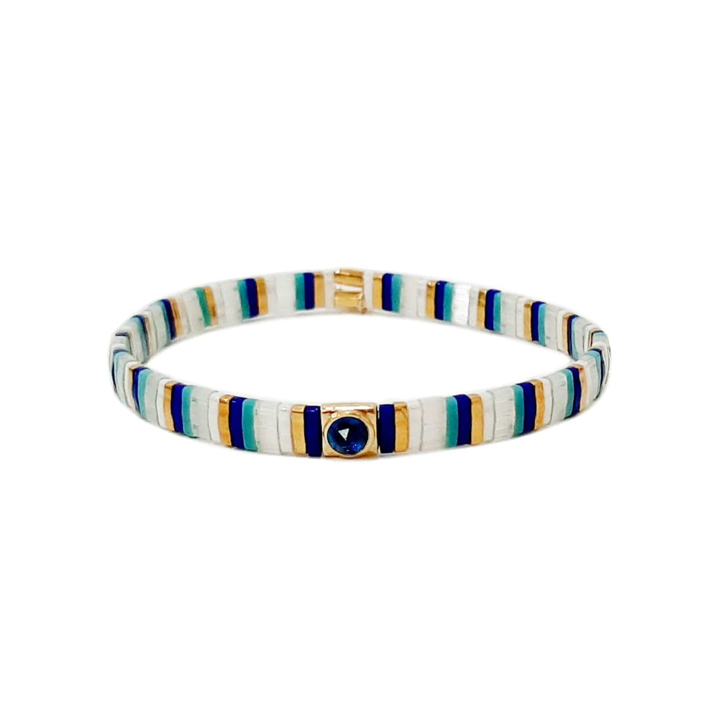 Tila Stretch Bracelet with Stone Accent
