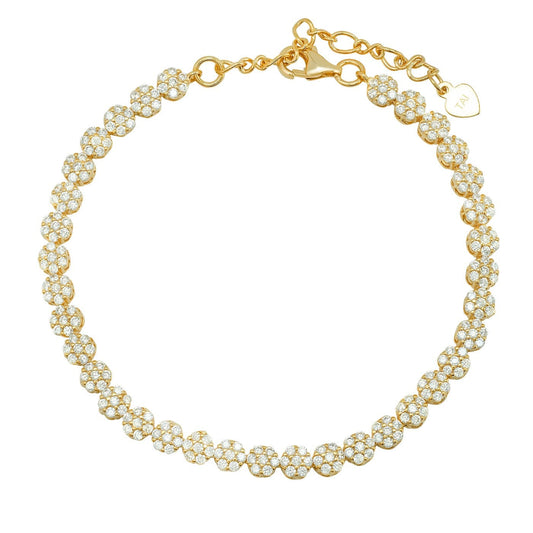 Honeycomb CZ Bracelet