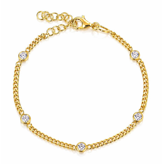 Round CZ Bracelet (3.8mm)
