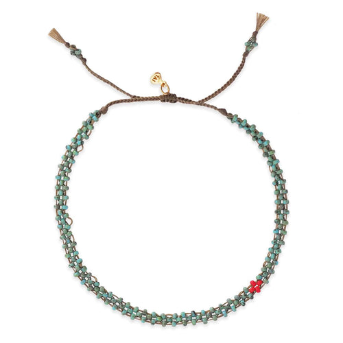 Turquoise Japanese Beaded Bracelet