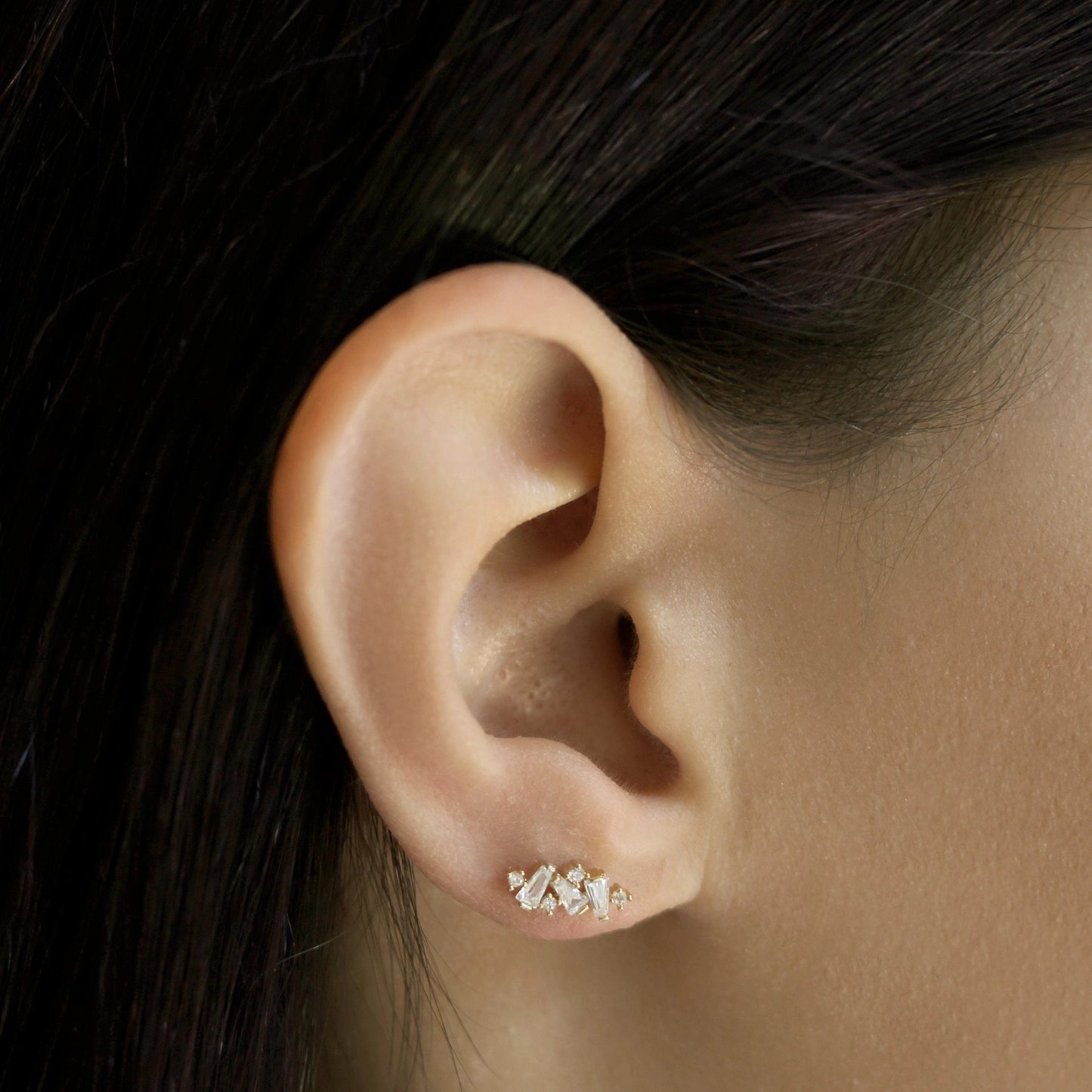 Cluster Stone Ear Climbers