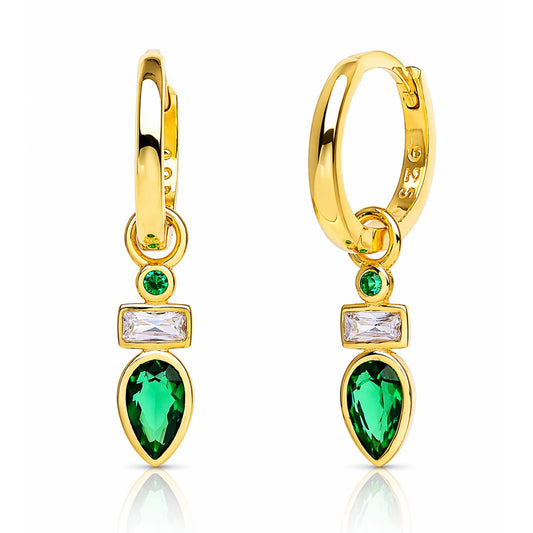 CZ Huggie Earrings (22.5mm)
