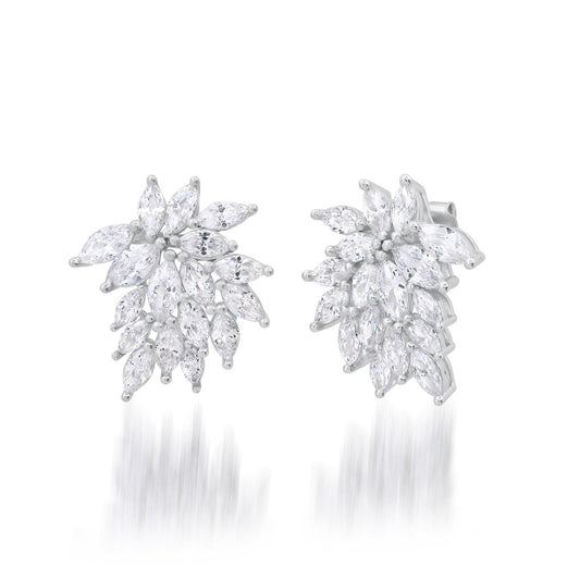 CZ Marquis Spray Earrings
