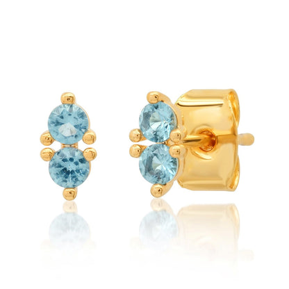 Double CZ Stud