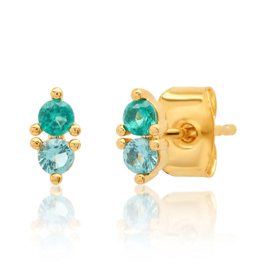 Double CZ Stud