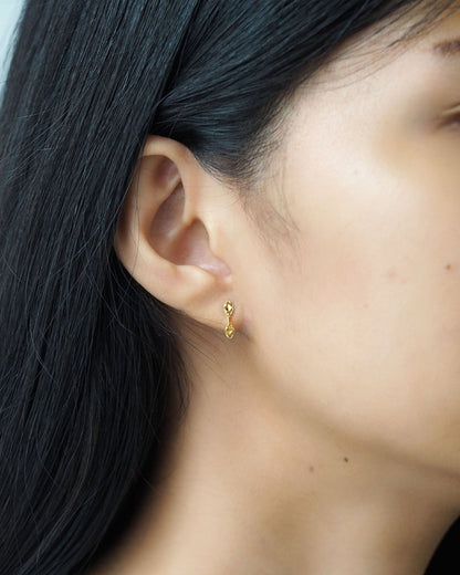 Hammered Chain Link Earrings