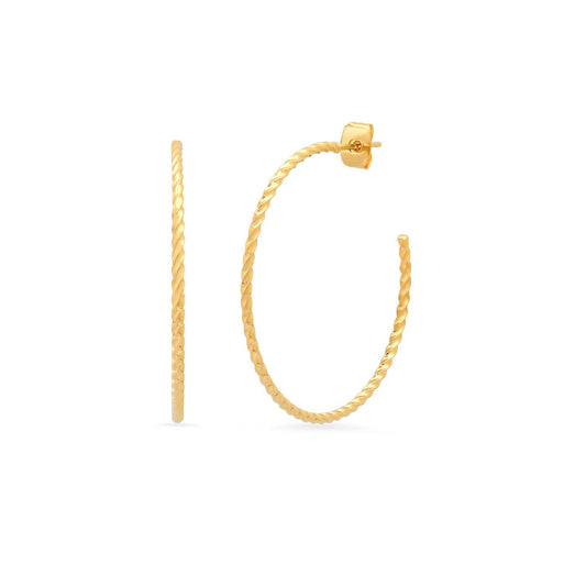 Large Open Twist Hoops