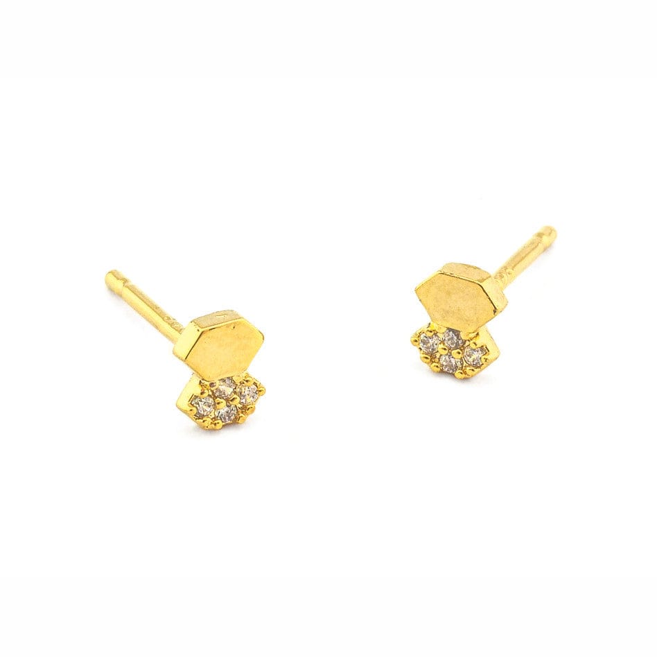 Pave CZ Bow Studs