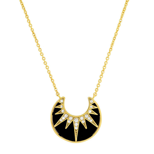 Art Deco Sunburst Necklace