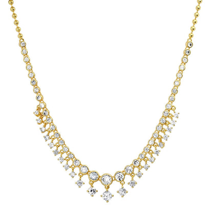 CZ Bib Necklace