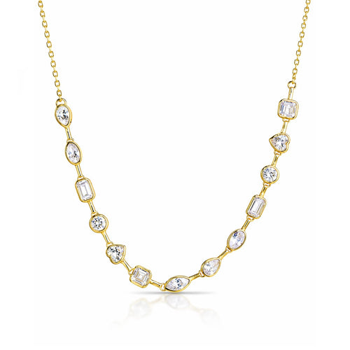 CZ Charm Necklace (4–5.2mm)