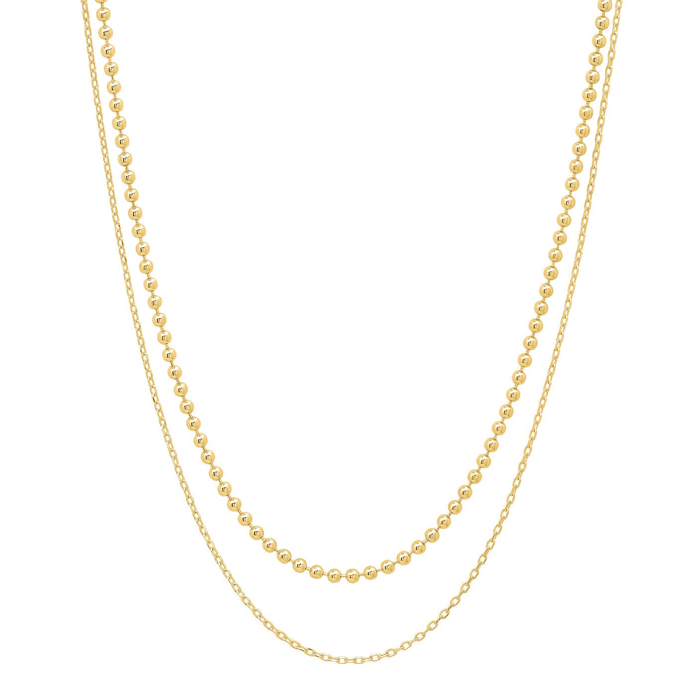 Double Chain Layering Necklace